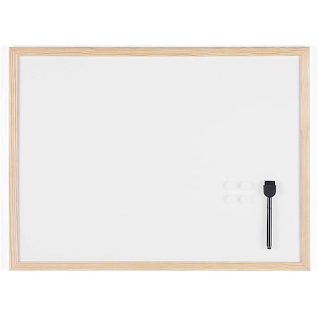 Bi-Silque 18 x 24 in. Pine Wood Frame Magnetic Dry-Erase Board BI44895